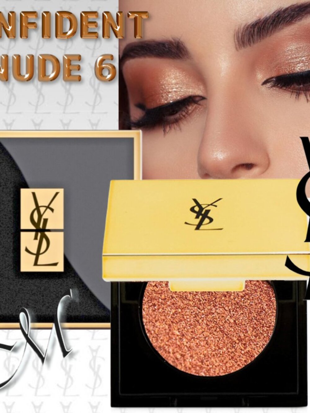 Yves Saint Laurent Glitter Shot Eyeshadow* ~ 6 Confident Nude (Bronze) 1g NIB